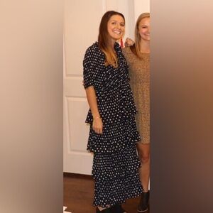 Petal and Pup black and white polka dot dress